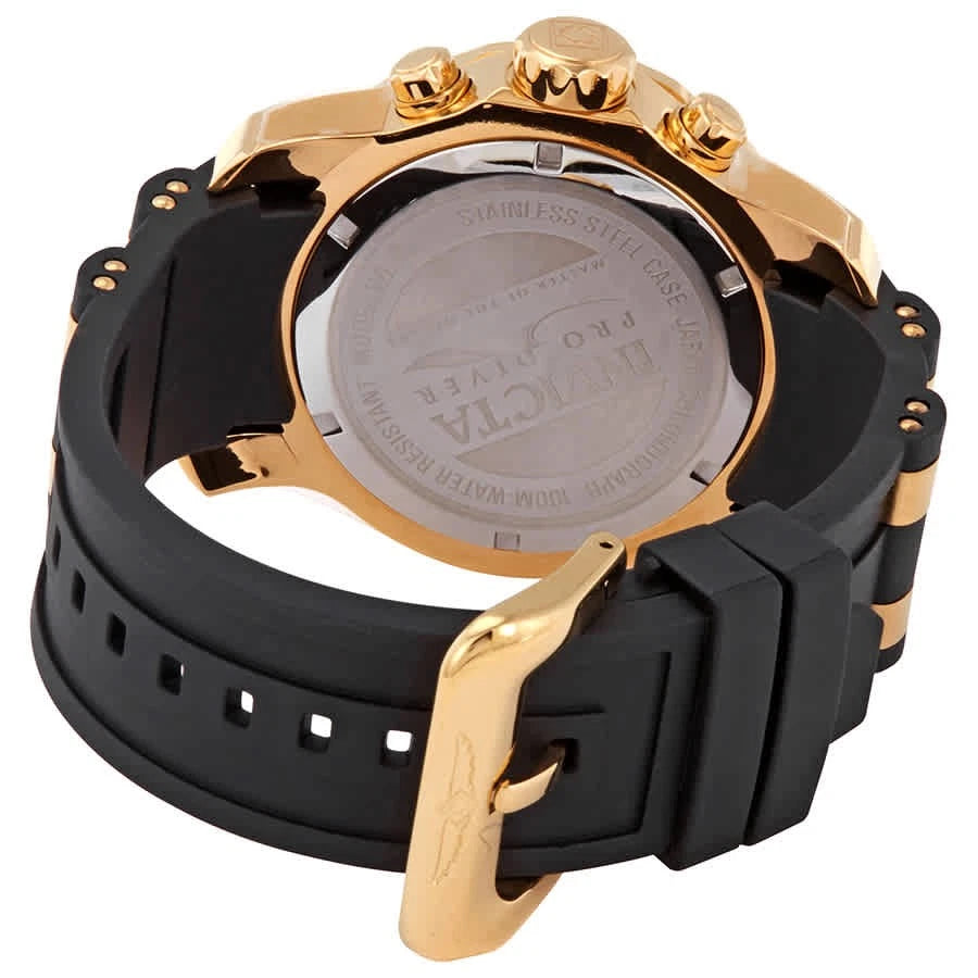 Invicta Pro Diver Chronograph Black Semi-Transparent Dial Men's Watch 6981