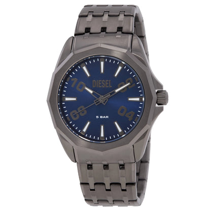 Diesel Stinger Quartz Blue Dial Gunmetal Men's Watch DZ2238