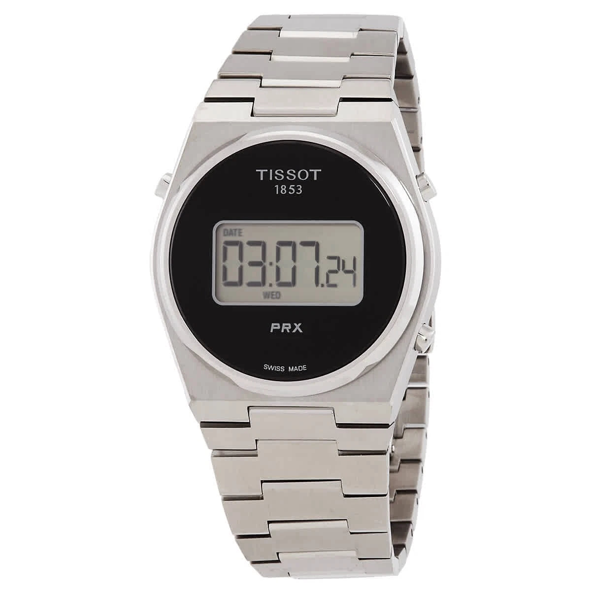 Tissot Black Face Stainless Steel Men's Luxury Watch - T1374631105000