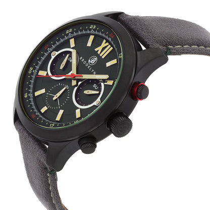 Brooklyn Watch Co. Stuyvesant Quartz Green Dial Men's Watch BW-8128-GQ-08-GRY