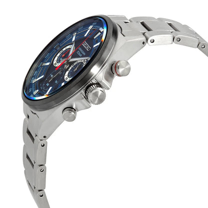 Seiko Blue Face Stainless Steel Men's Luxury Watch - SSB407P1