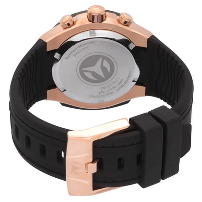 Technomarine Reef Black Chronograph GMT Quartz 45.4mm Men's Watch TM-523011