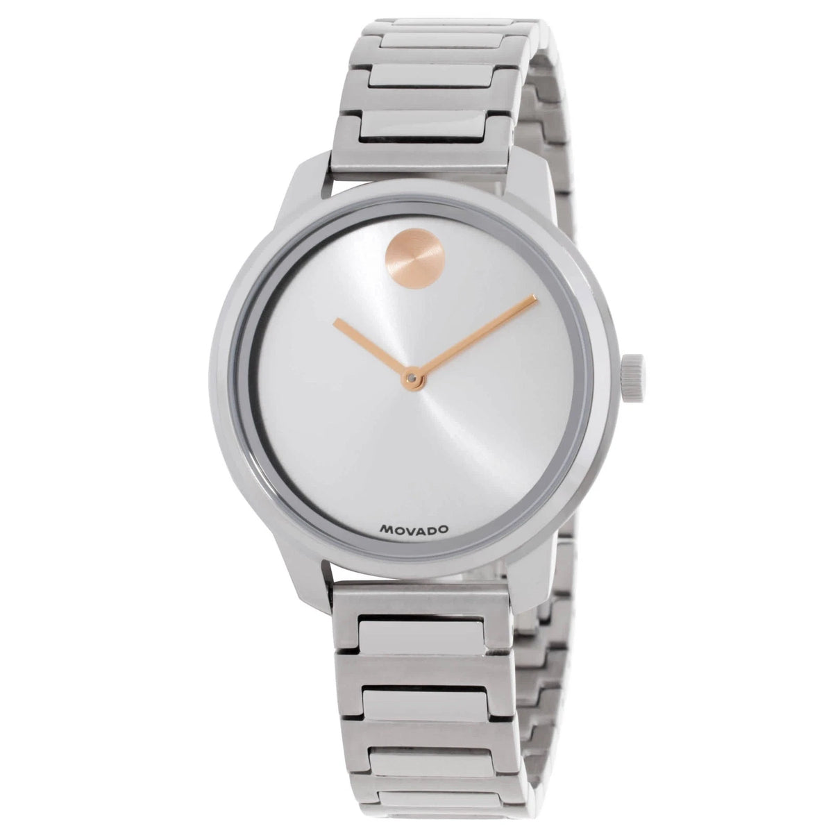 Movado Bold Quartz Silver Dial Ladies Watch 3601316