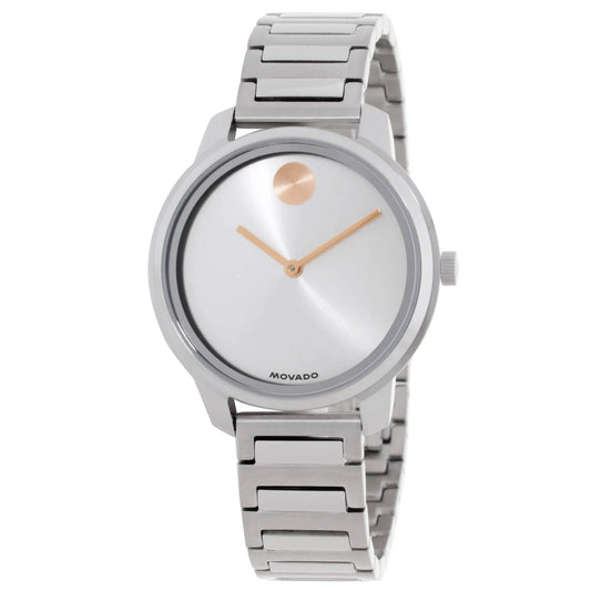 Movado Bold Quartz Silver Dial Ladies Watch 3601316
