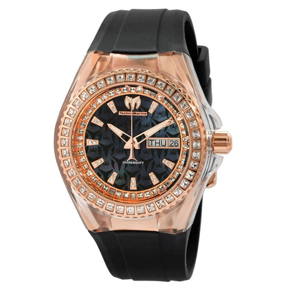Technomarine Cruise 40mm Rose Gold-Tone Black Dial Women's Watch TM-121176