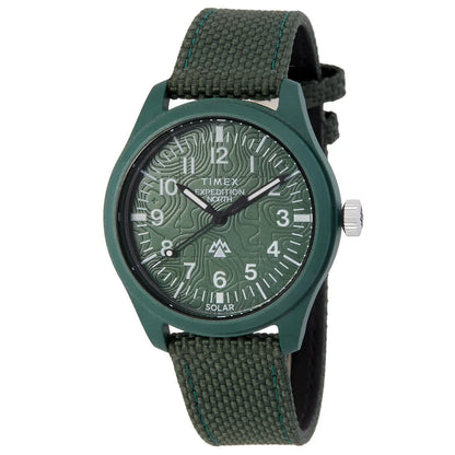 Timex Green Face Stainless Steel Men's Luxury Watch