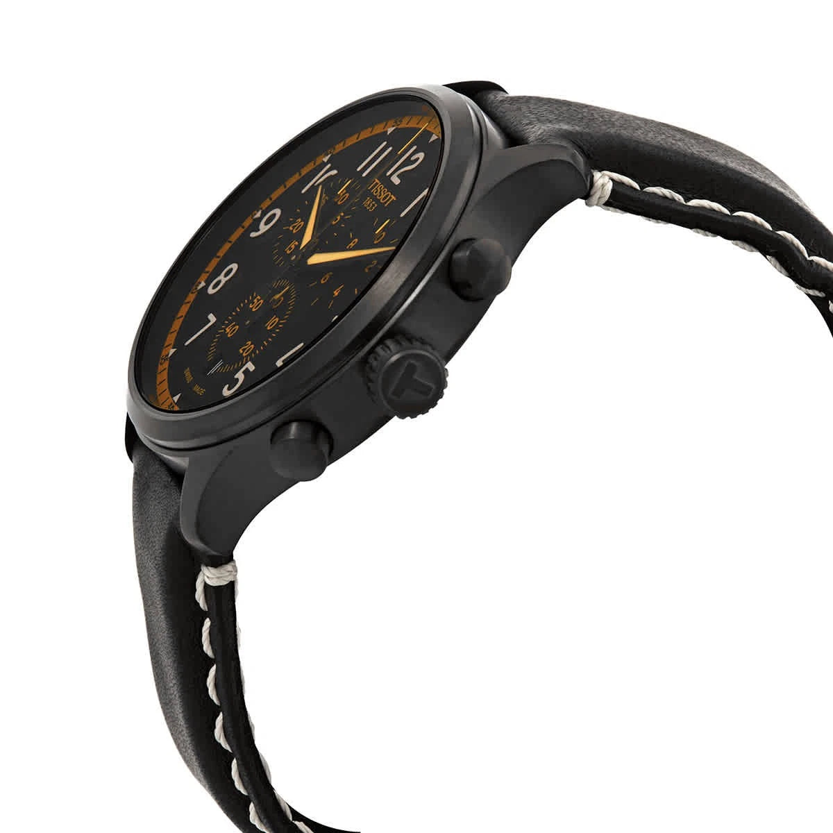Tissot Black Face Stainless Steel Men's Luxury Watch - T116.617.36.052.02