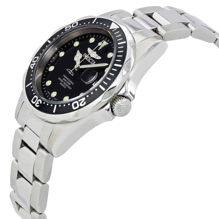 Invicta Black Face Stainless Steel Men's Luxury Watch - 17046