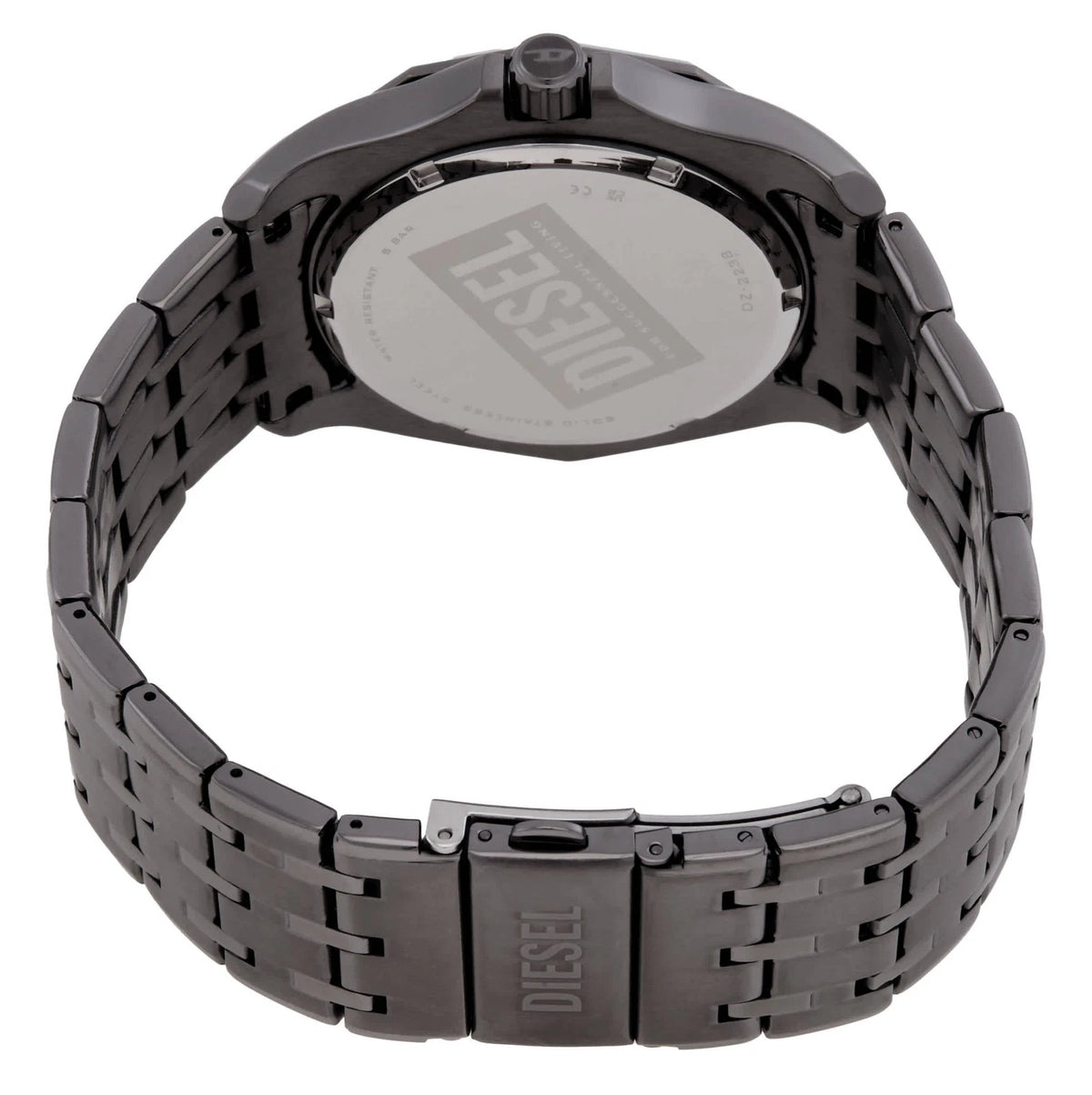 Diesel Stinger Quartz Blue Dial Gunmetal Men's Watch DZ2238