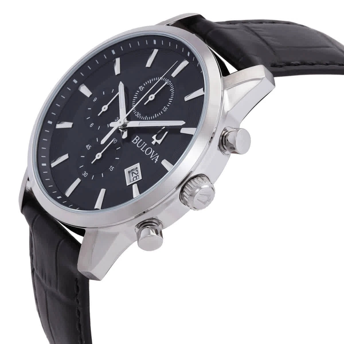 Bulova Sutton Chronograph Quartz Black Dial Men's Watch 96B403