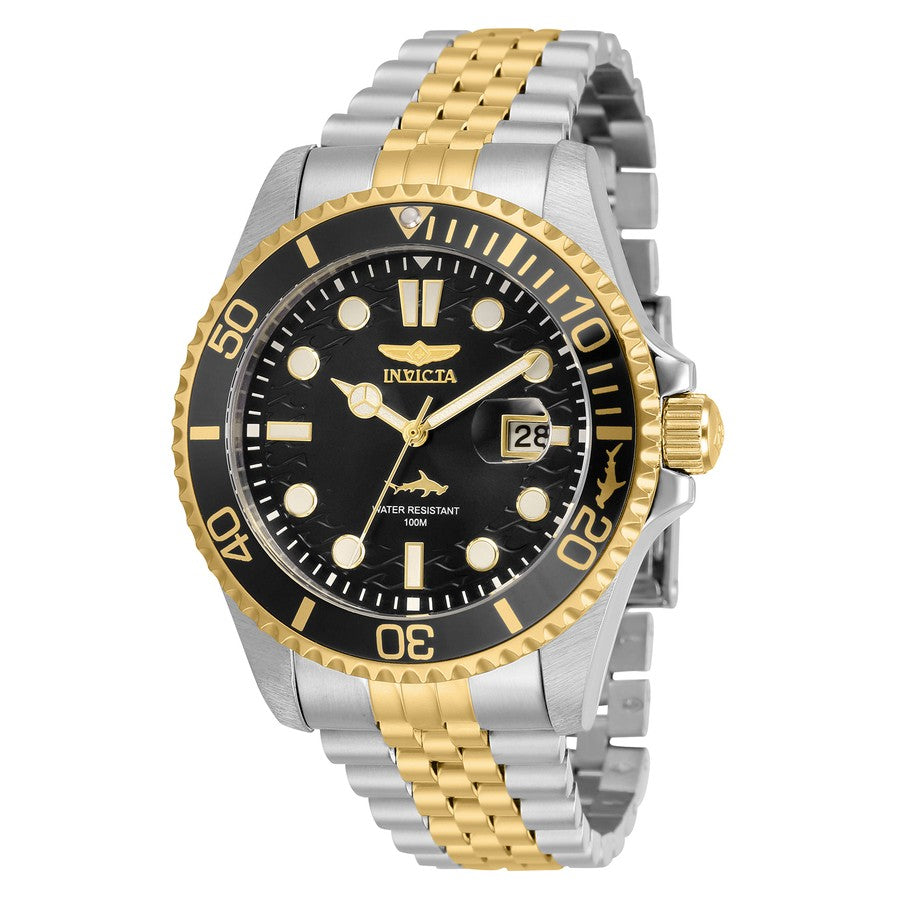 Invicta Black Face Stainless Steel Men's Luxury Watch - 30618