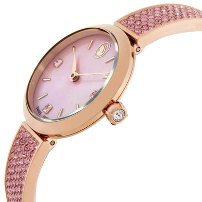 Swarovski Illumina Women's Quartz Watch - Pink MOP Dial, Rose Gold-Tone