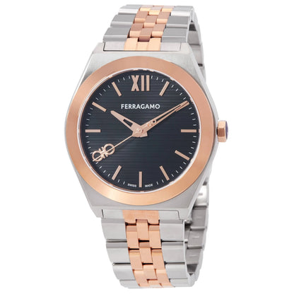 Ferragamo Vega Quartz Black Dial Men's Watch SFKI00624