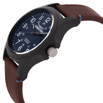 Timex Blue Face Stainless Steel Men's Luxury Watch - TWF3C8180