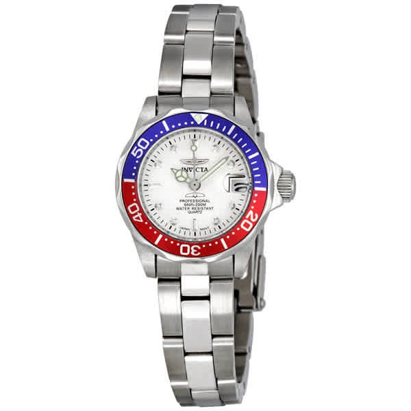 Invicta White Face Stainless Steel Men's Luxury Watch - 8940