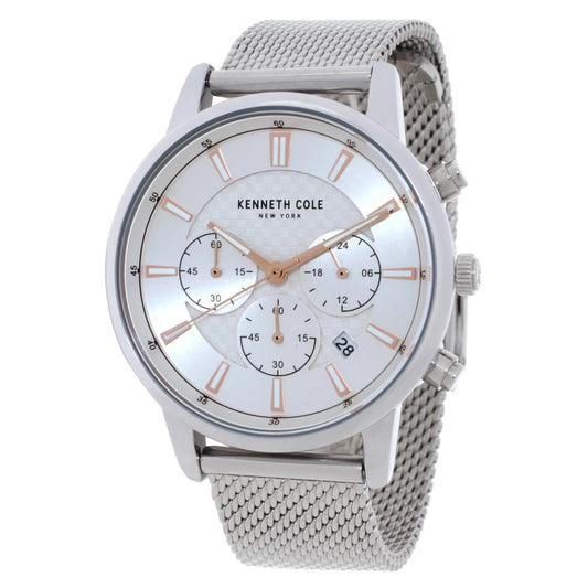 Kenneth Cole Sport Chronograph Quartz Silver Dial Men's Watch KCWGK2184704
