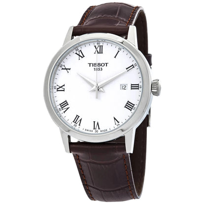 Tissot White Face Stainless Steel Men's Luxury Watch - T129.410.16.013.00