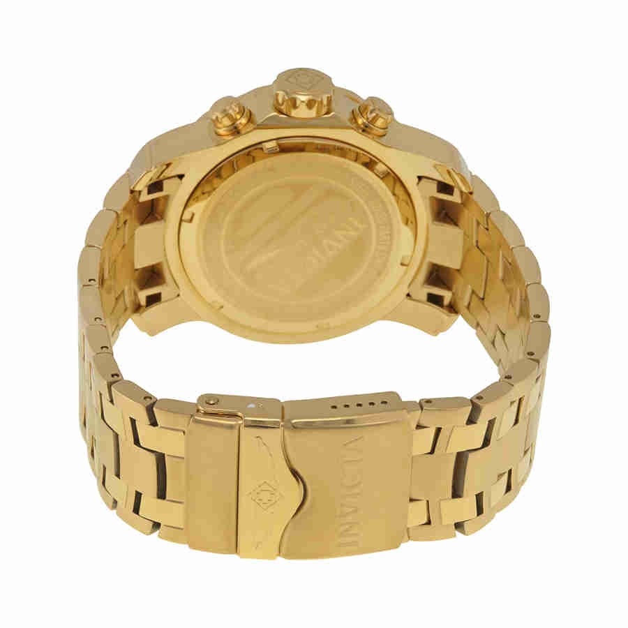 Invicta Gold Face Stainless Steel Men's Luxury Watch - 0074