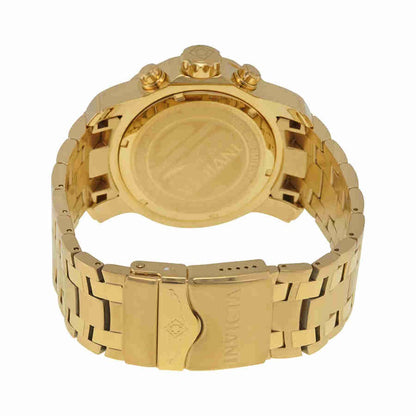 Invicta Gold Face Stainless Steel Men's Luxury Watch - 0074