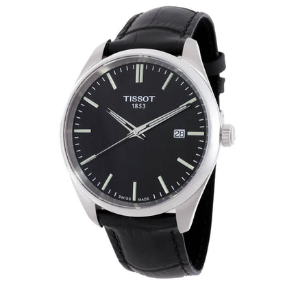 Tissot Black Face Stainless Steel Men's Luxury Watch - T1504101605100