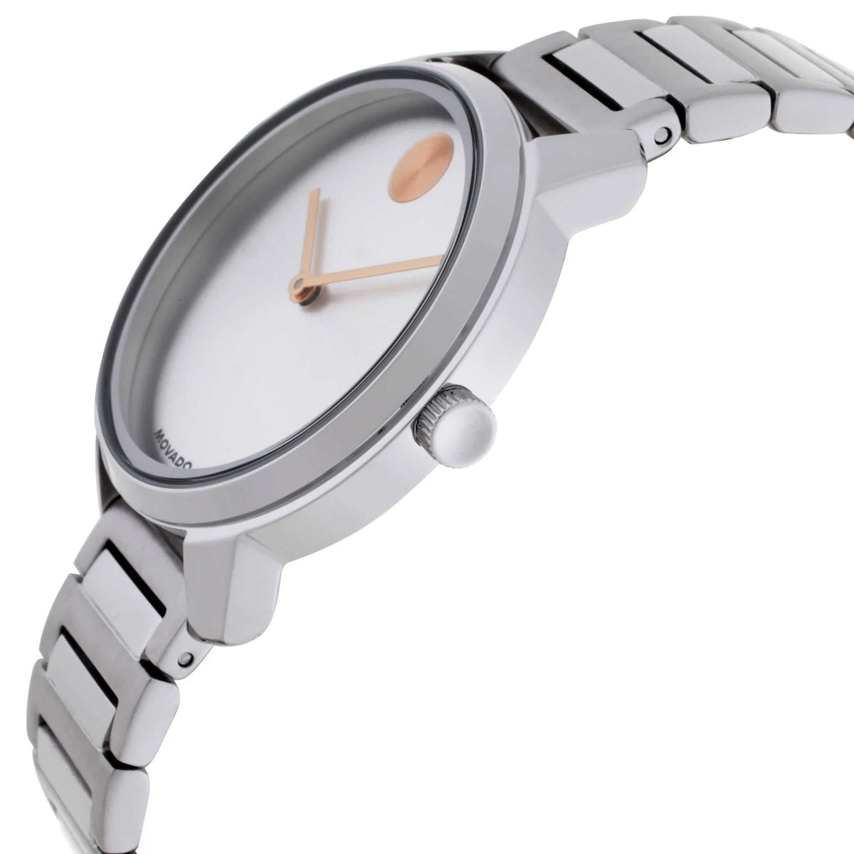 Movado Bold Quartz Silver Dial Ladies Watch 3601316