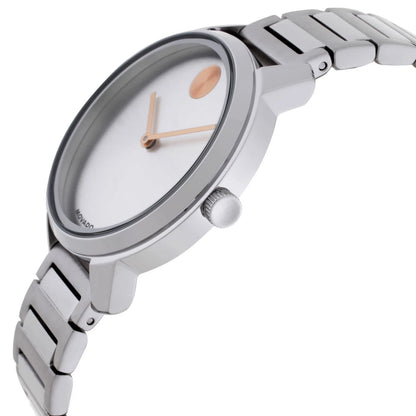 Movado Bold Quartz Silver Dial Ladies Watch 3601316
