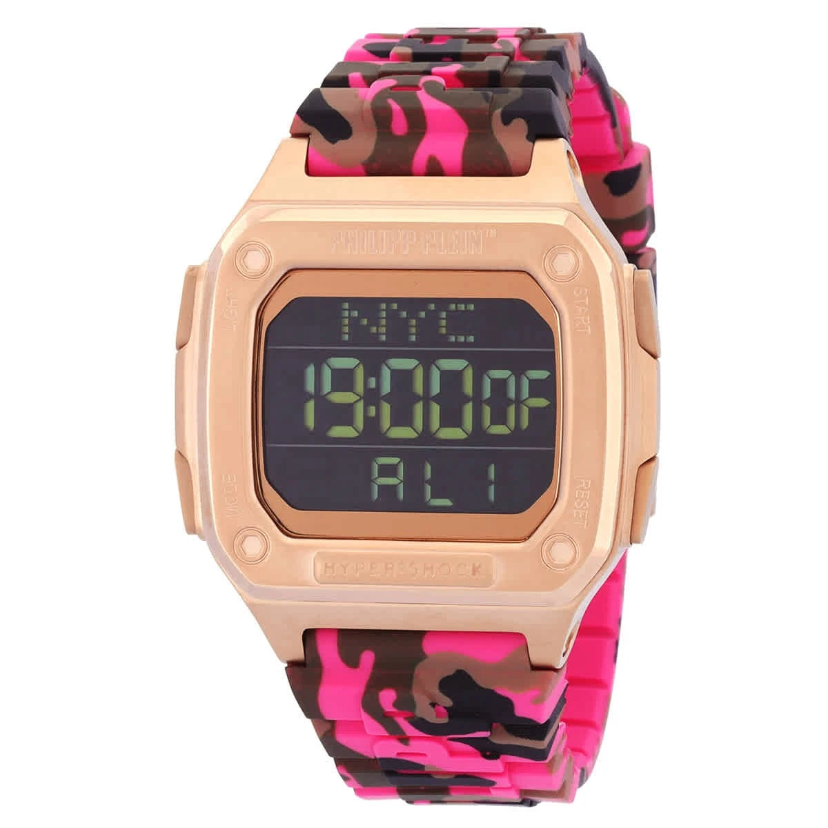 Philipp Plein Hyper Shock Quartz Digital Black Dial Unisex Watch PWHAA1622