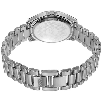 August Steiner Women's AS8150SS Quartz Blue Dial Silver-Tone Watch