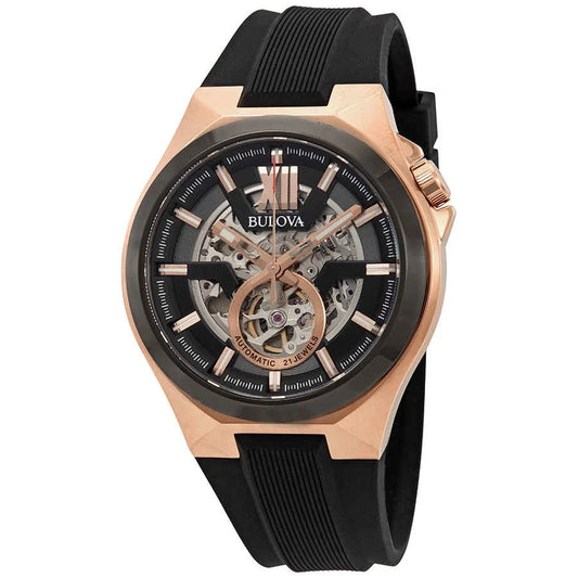 Bulova Classic Automatic Skeleton Dial Men's Watch 98A177