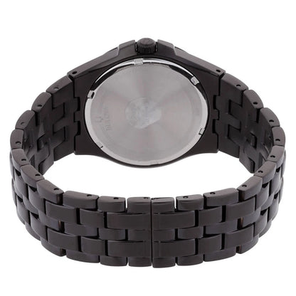 Bulova Quartz Crystal Black Dial Men's Watch and Dog Tag Set 98K101