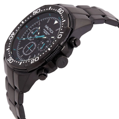 Nautica NCT Blue Sail Chronograph Black Dial Men's Watch NAPBSF408