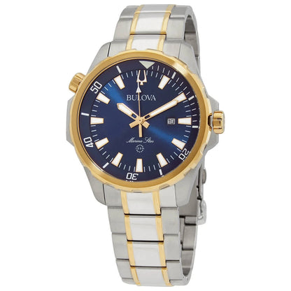 Bulova Marine Star Chronograph Blue Dial Men's Watch 98B384