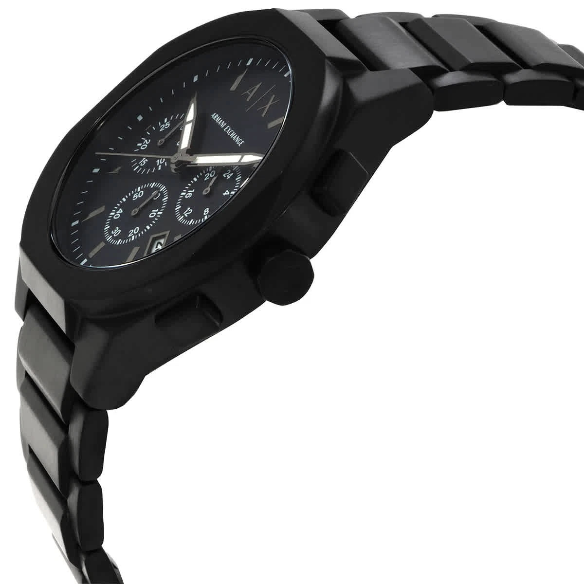 Armani Exchange Rafael Black Chronograph Stainless Steel Men's Watch AX4183
