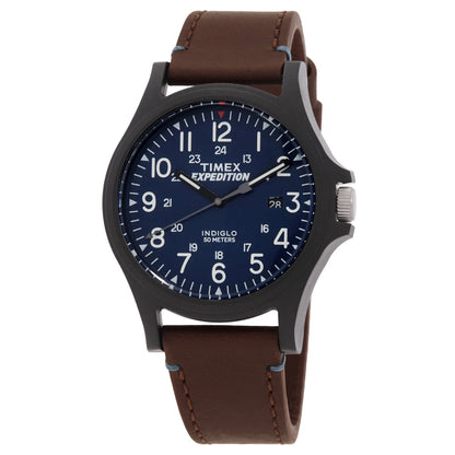 Timex Blue Face Stainless Steel Men's Luxury Watch - TWF3C8180