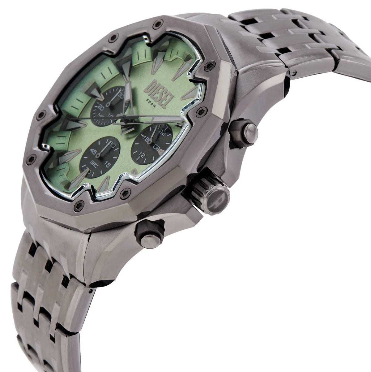 Diesel Stinger Chronograph Quartz Green Dial Men's Watch DZ4711