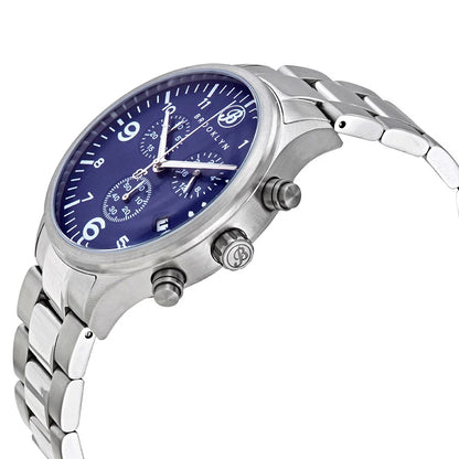 Brooklyn Watch Co. Bedford Brownstone II Blue Dial Stainless Steel Mens Watch 308-BLU-2
