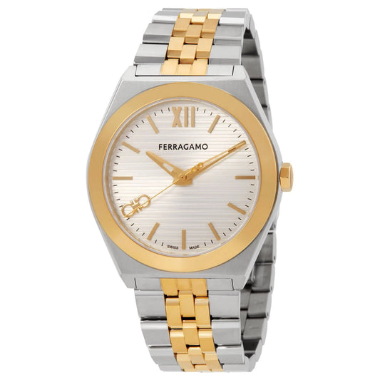 Ferragamo Vega Quartz Silver Dial Men's Watch SFKI01024