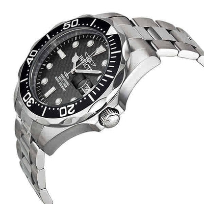 Invicta Black Face Stainless Steel Men's Luxury Watch
