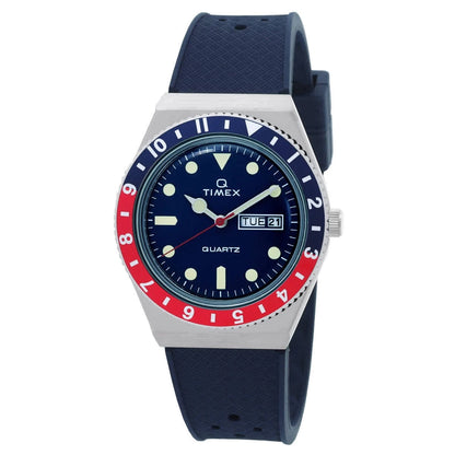 Timex Q Pepsi TW2V32100 Quartz Blue Dial Men's Timepiece