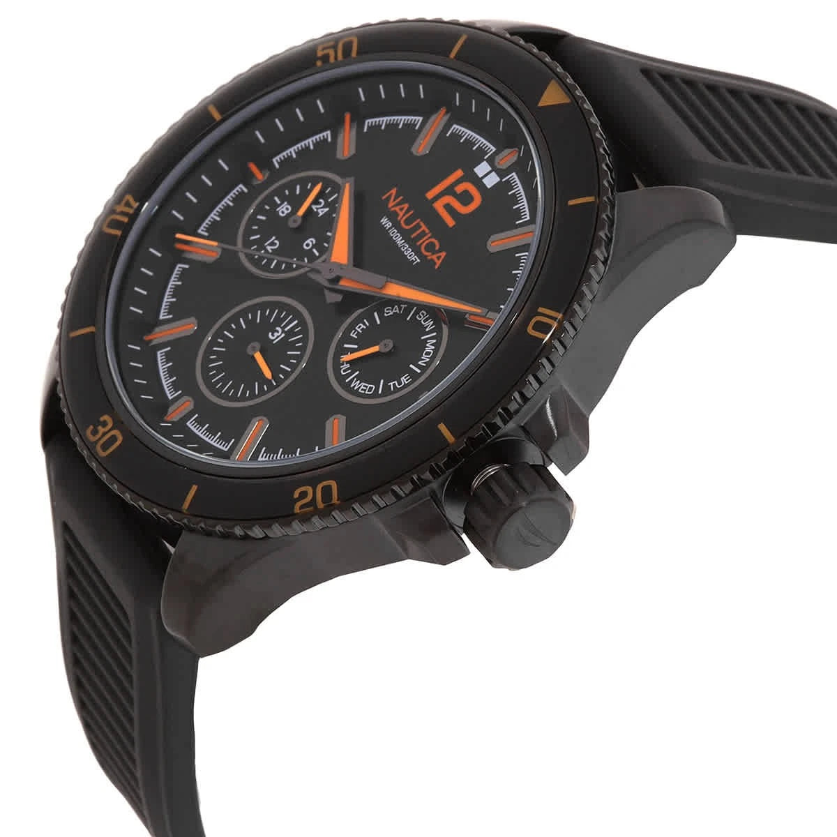 Nautica Nct Windros Multifunction Quartz Black Dial Men's Watch NAPWRS402