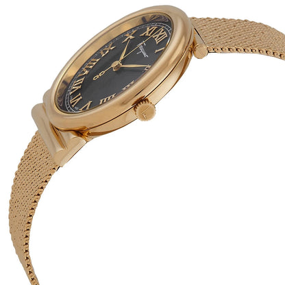 Salvatore Ferragamo Gancino Quartz Black Dial Ladies Watch SFUF00521