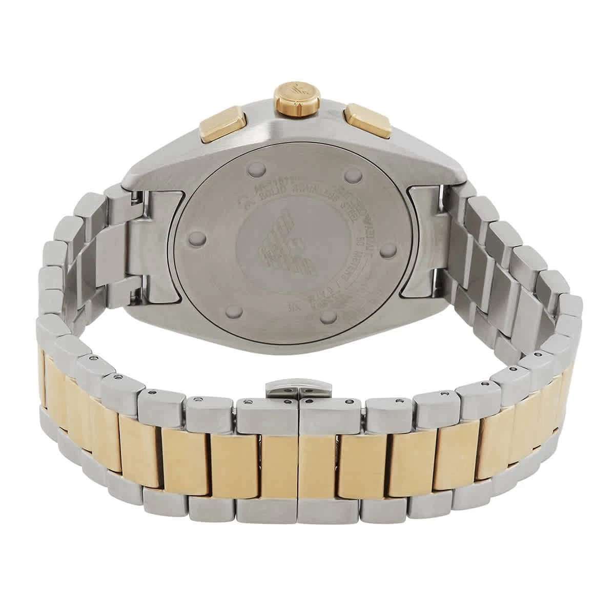 Emporio Armani Chronograph Quartz Green Dial Two-Tone Men's Watch AR11511
