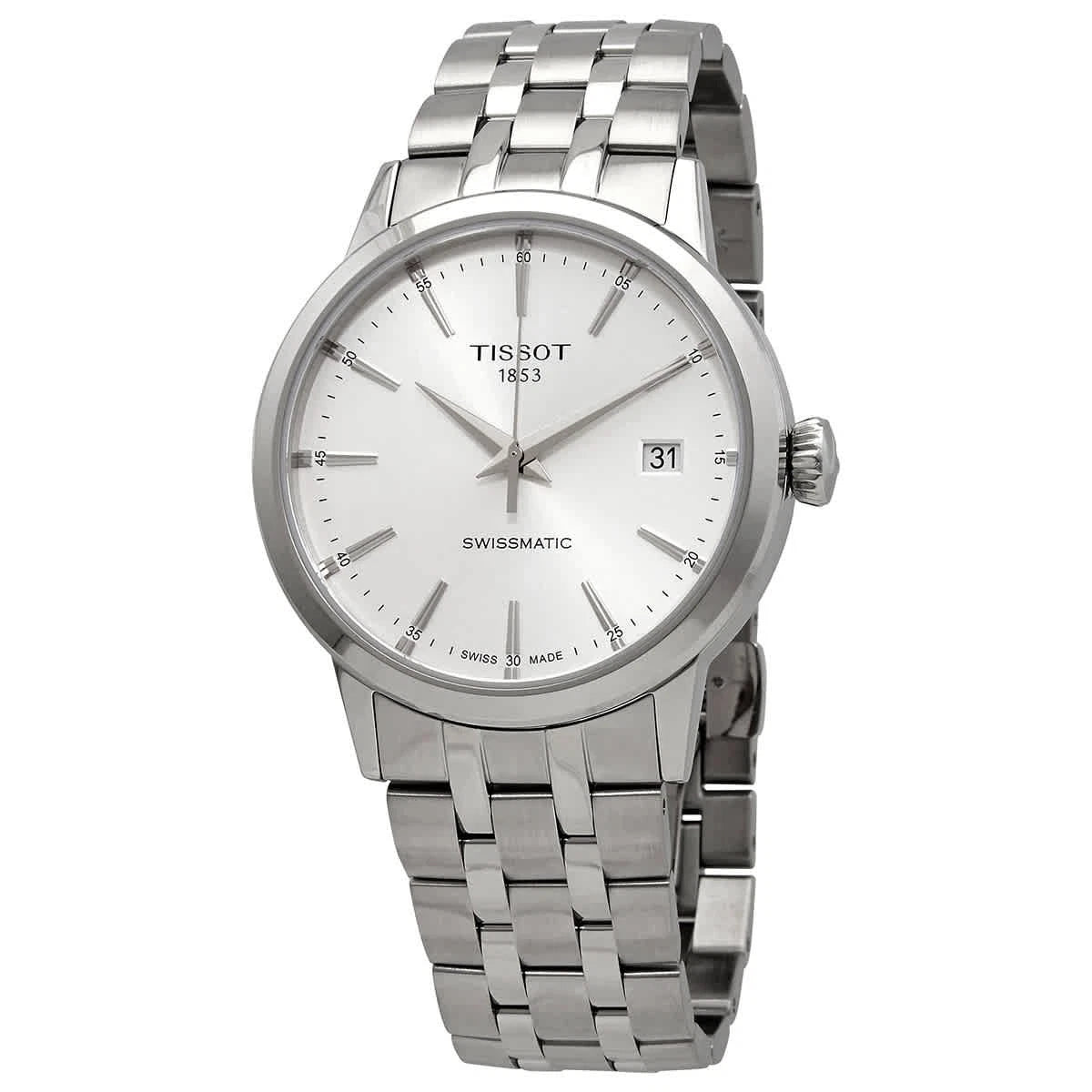Tissot Silver Face Stainless Steel Men's Luxury Watch (Automatic Edition) - T129.407.11.031.00