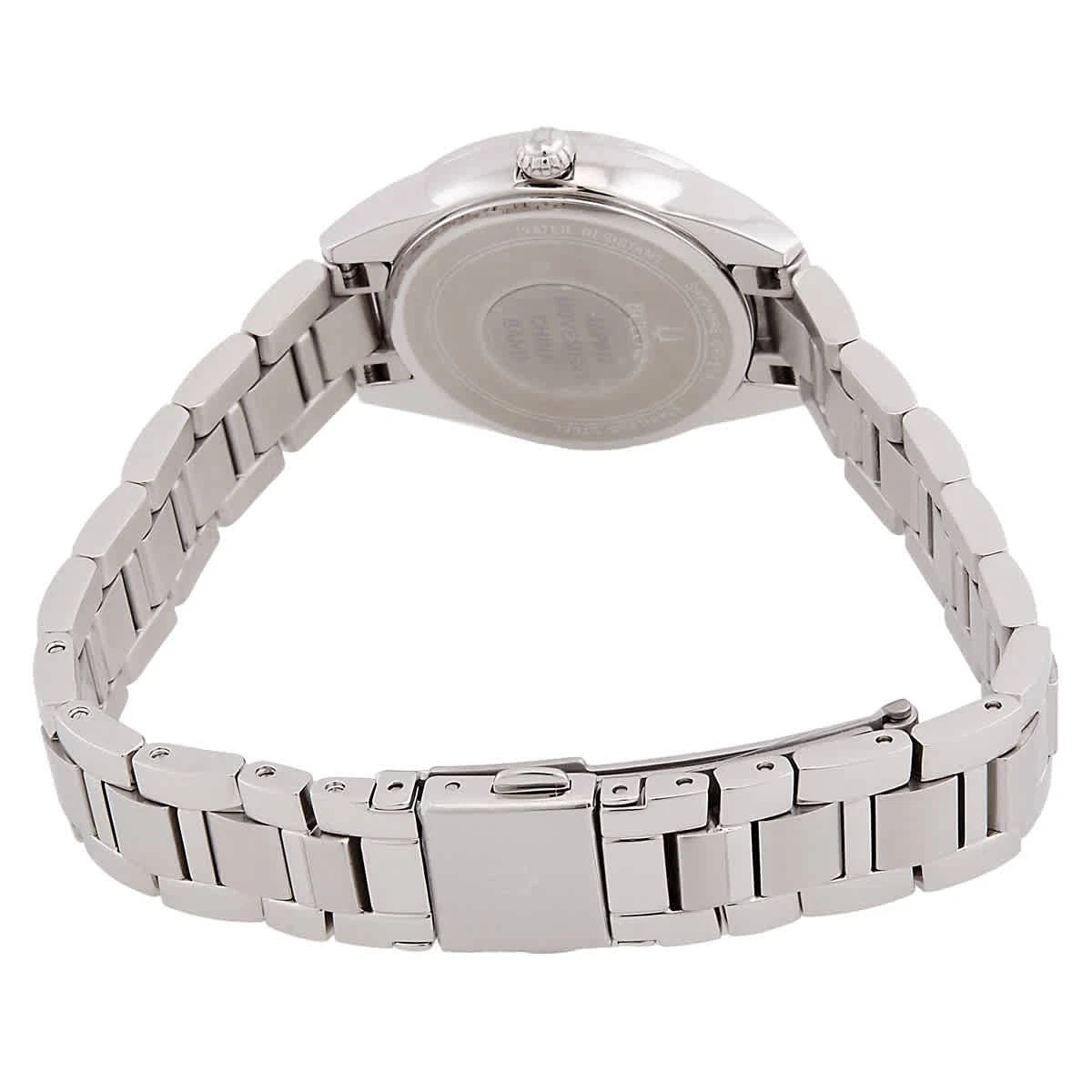Bulova Sutton Women's Diamond Quartz Pink Dial Stainless Steel Watch 96P249