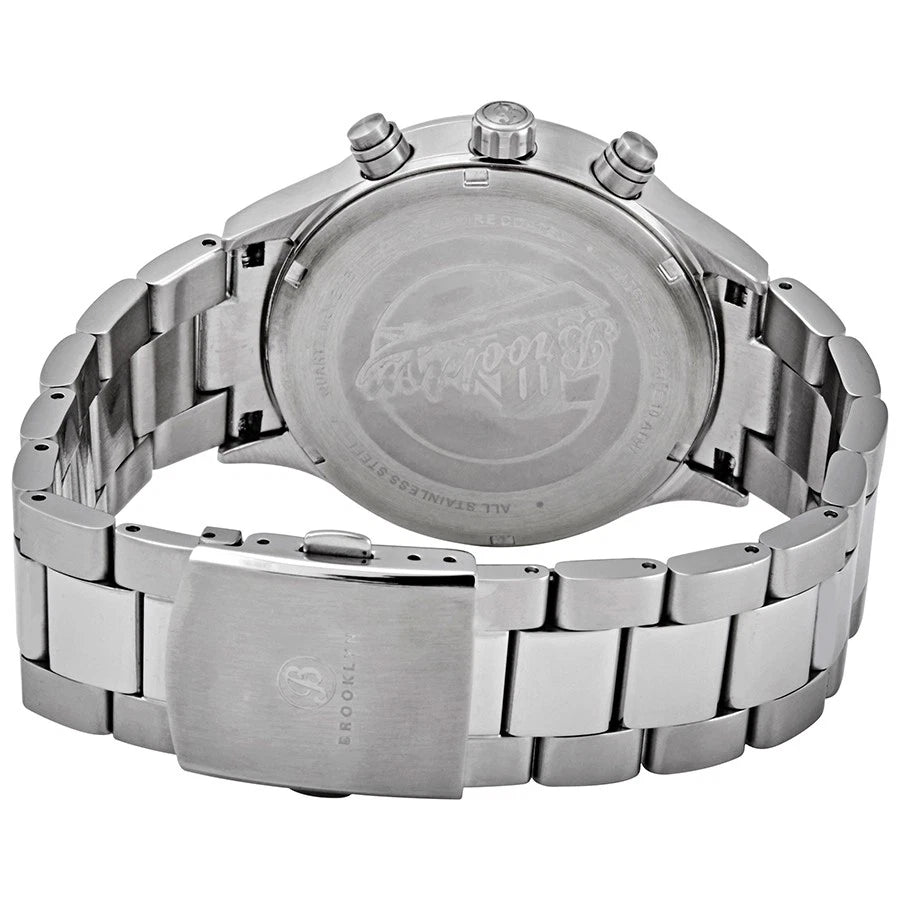Brooklyn Watch Co. Bedford Brownstone II Blue Dial Stainless Steel Mens Watch 308-BLU-2