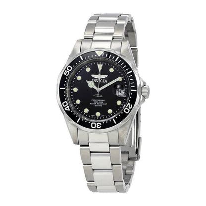Invicta Black Face Stainless Steel Men's Luxury Watch - 17046