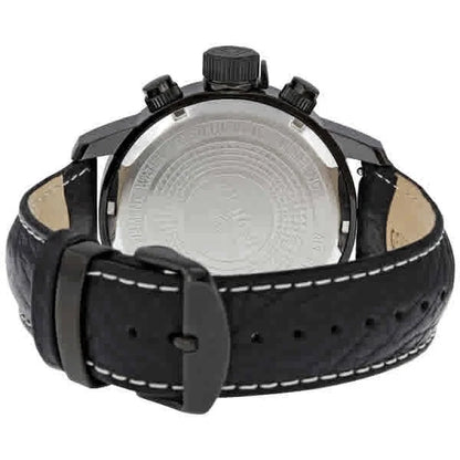Invicta Force Lefty Chronograph Black Dial Black Leather Men's Watch 3332