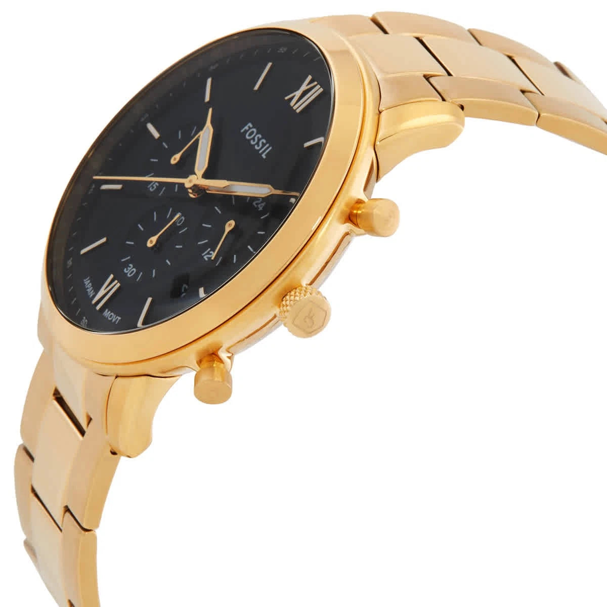 Fossil Neutra Chronograph Quartz Black Dial Gold-Tone Men's Watch FS6093