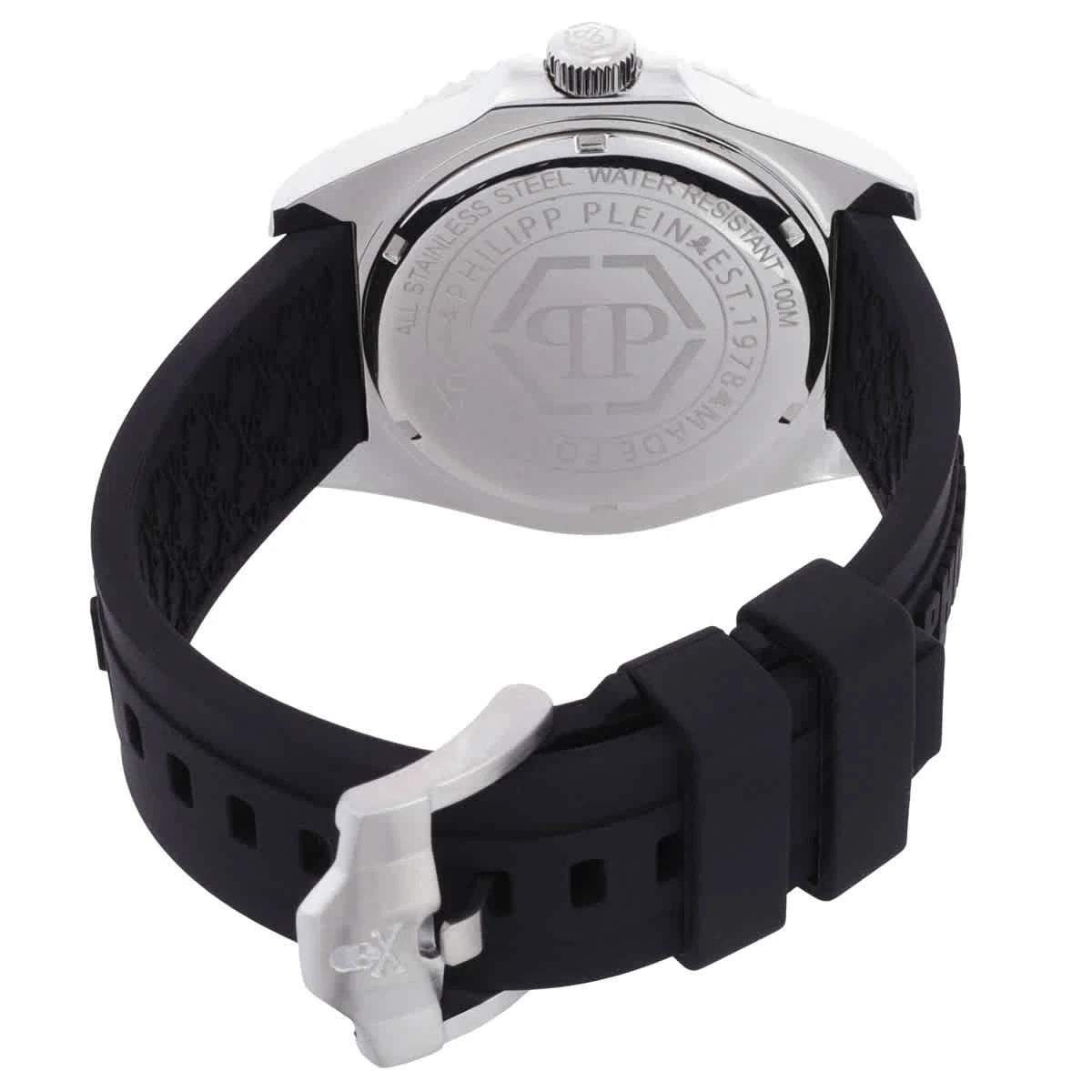 Philipp Plein The Skull Diver Quartz Black Dial Men's Watch PWOAA0122