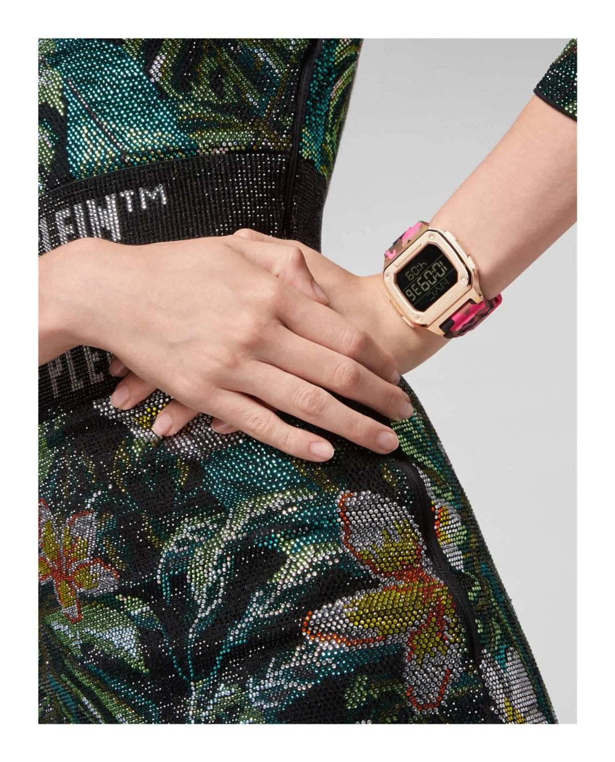 Philipp Plein Hyper Shock Quartz Digital Black Dial Unisex Watch PWHAA1622
